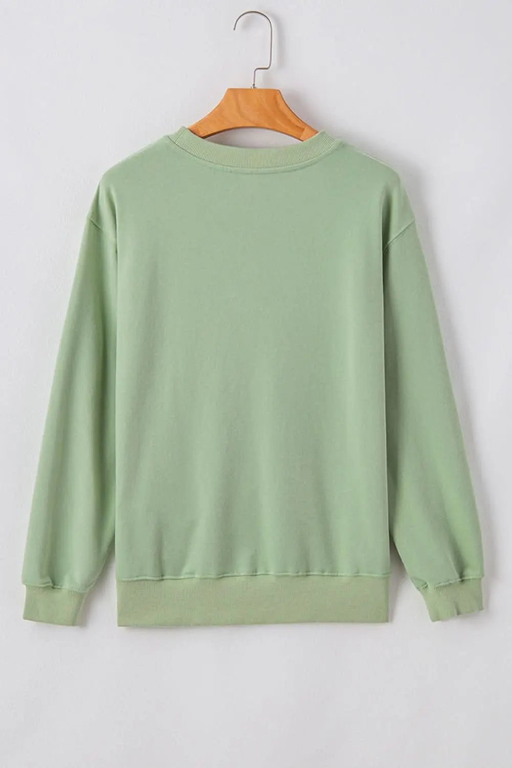Smoke green drop shoulder sweatshirt - Love Salve